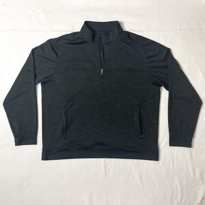 Cutter and Buck CB Dry Tech 50 Black Long Sleeve 1/4 Zip Men's Size XL